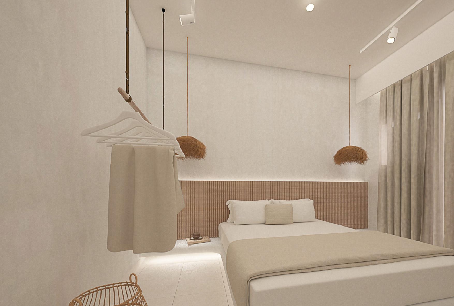 Aelia Luxury Suites Karterados  Exterior photo A bedroom at the hotel