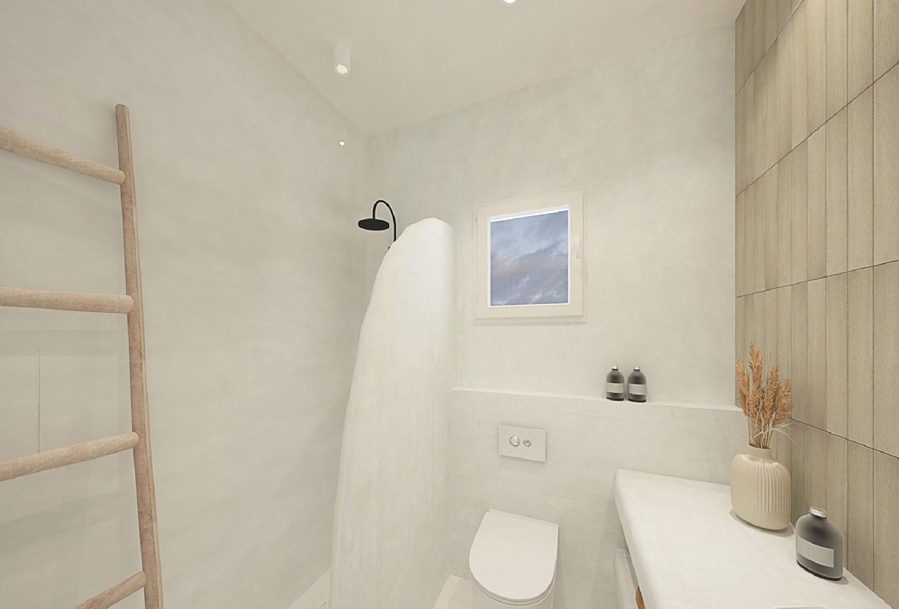 Aelia Luxury Suites Karterados  Exterior photo Bathroom