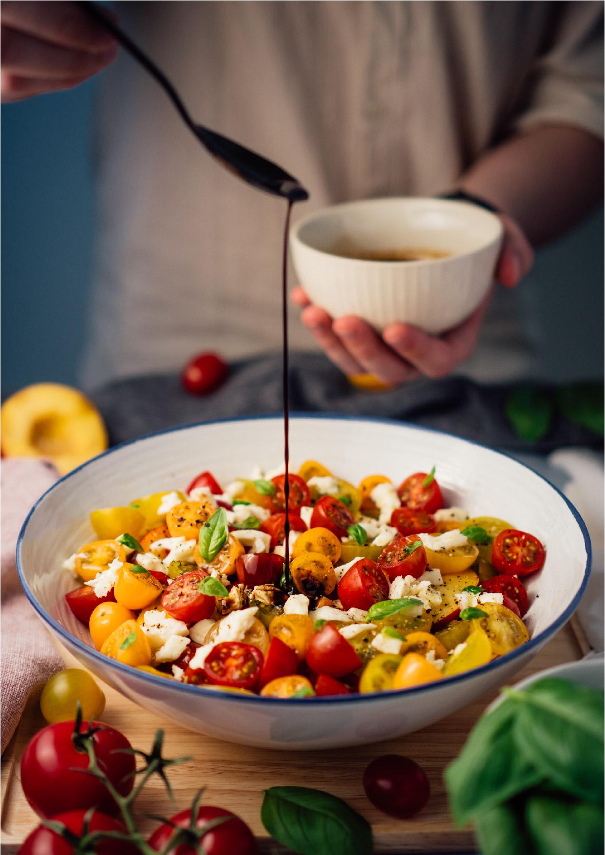 Aelia Luxury Suites Karterados  Exterior photo Balsamic vinegar being drizzled over a salad