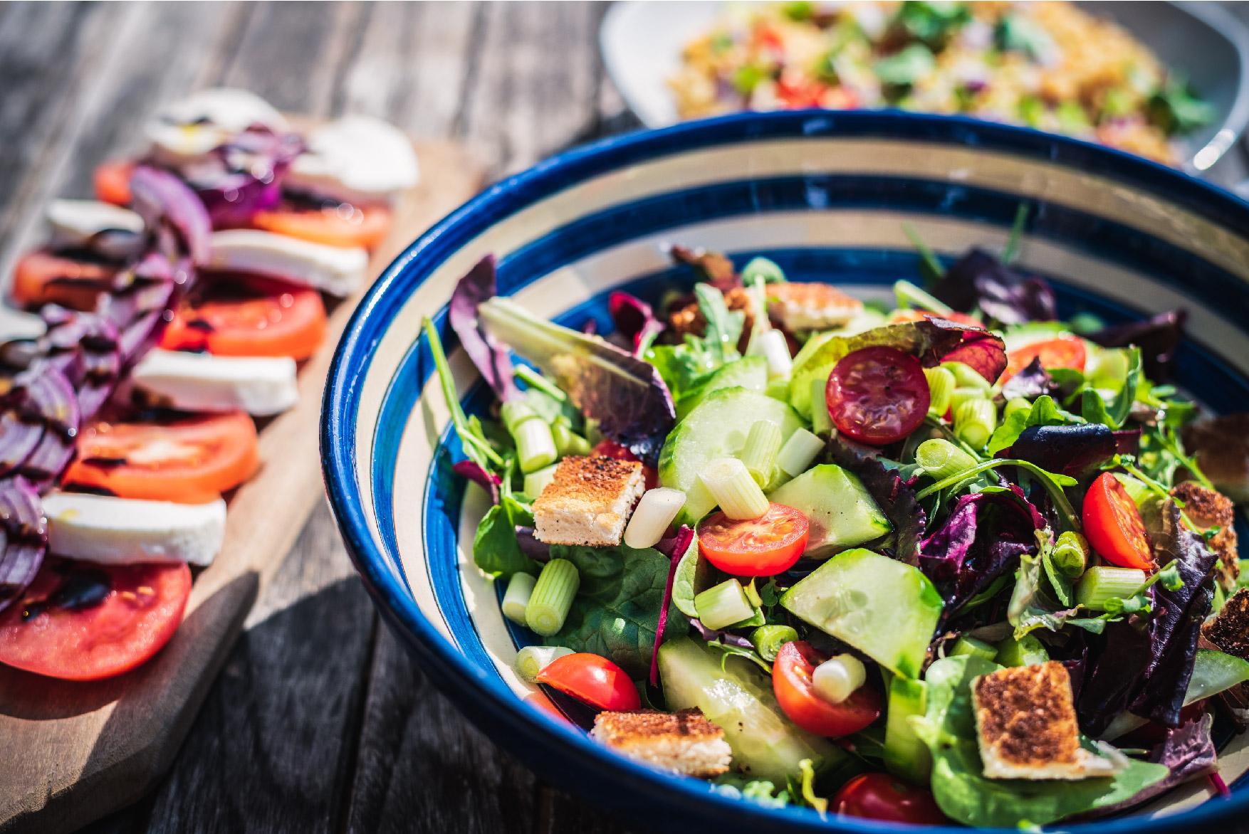 Aelia Luxury Suites Karterados  Exterior photo A fattoush salad