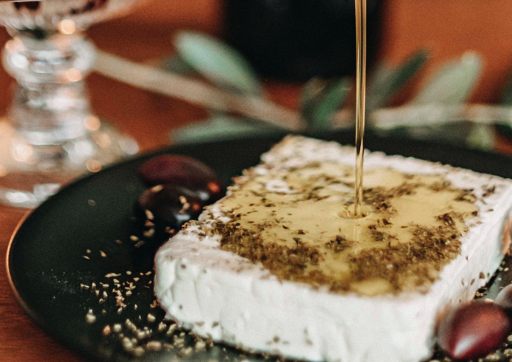 Aelia Luxury Suites Karterados  Exterior photo Feta cheese with olive oil