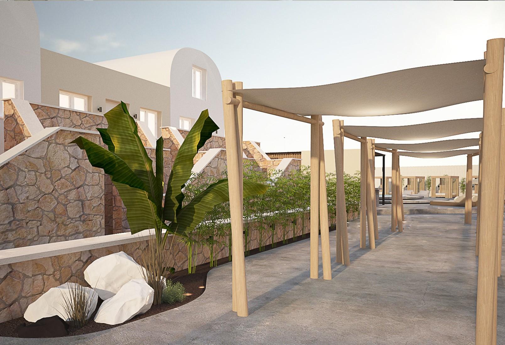 Aelia Luxury Suites Karterados  Exterior photo The new terminal