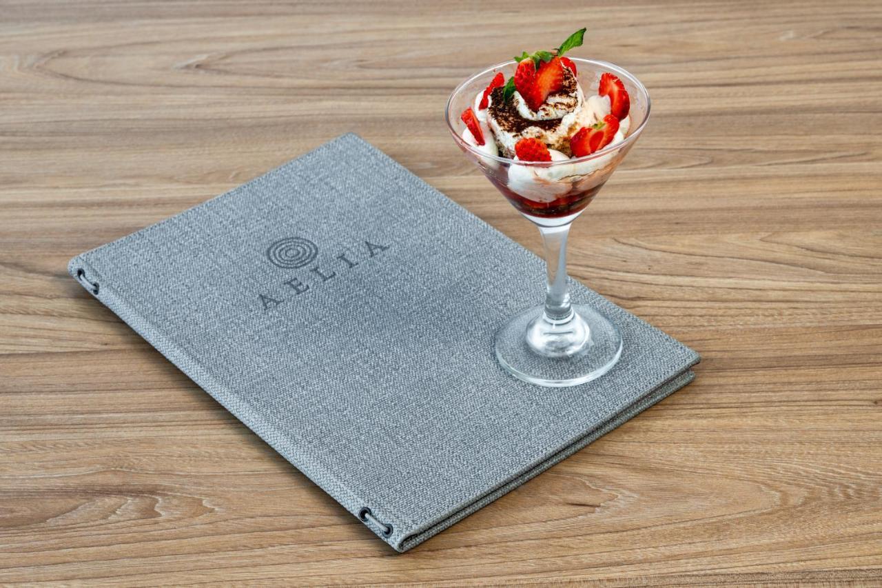 Aelia Luxury Suites Karterados  Exterior photo Menu